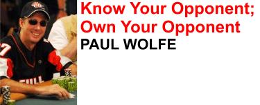Paul Wolfe - poker professional